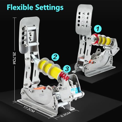 Simjack UT Sim Racing Pedals 200KG Load Cell Brake Pedal PC Racing Simulator Pedals Pressure Sensor HE Hydraulic Pedal  UT P2 H1 