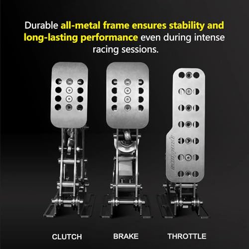 Simjack UT Sim Racing Pedals 200KG Load Cell Brake Pedal PC Racing Simulator Pedals Pressure Sensor HE Hydraulic Pedal  UT P2 H1 