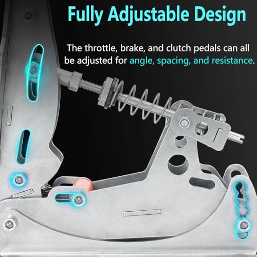 Simjack UT Sim Racing Pedals 200KG Load Cell Brake Pedal PC Racing Simulator Pedals Pressure Sensor HE Hydraulic Pedal  UT P2 H1 