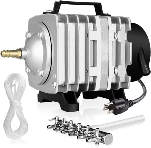 Simple Deluxe Air Pump with Adjustable Air Flow Outlets for Aquarium  Fish Tank and Hydroponic Systems