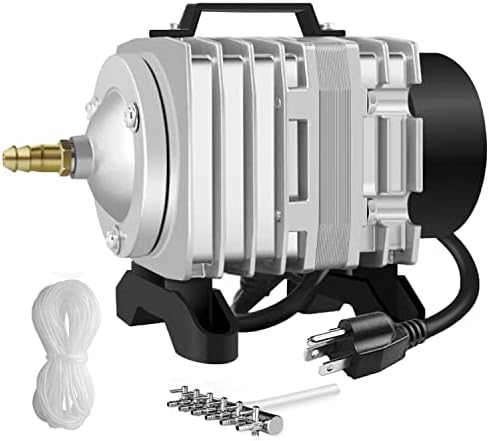 Simple Deluxe Air Pump with Adjustable Air Flow Outlets for Aquarium  Fish Tank and Hydroponic Systems