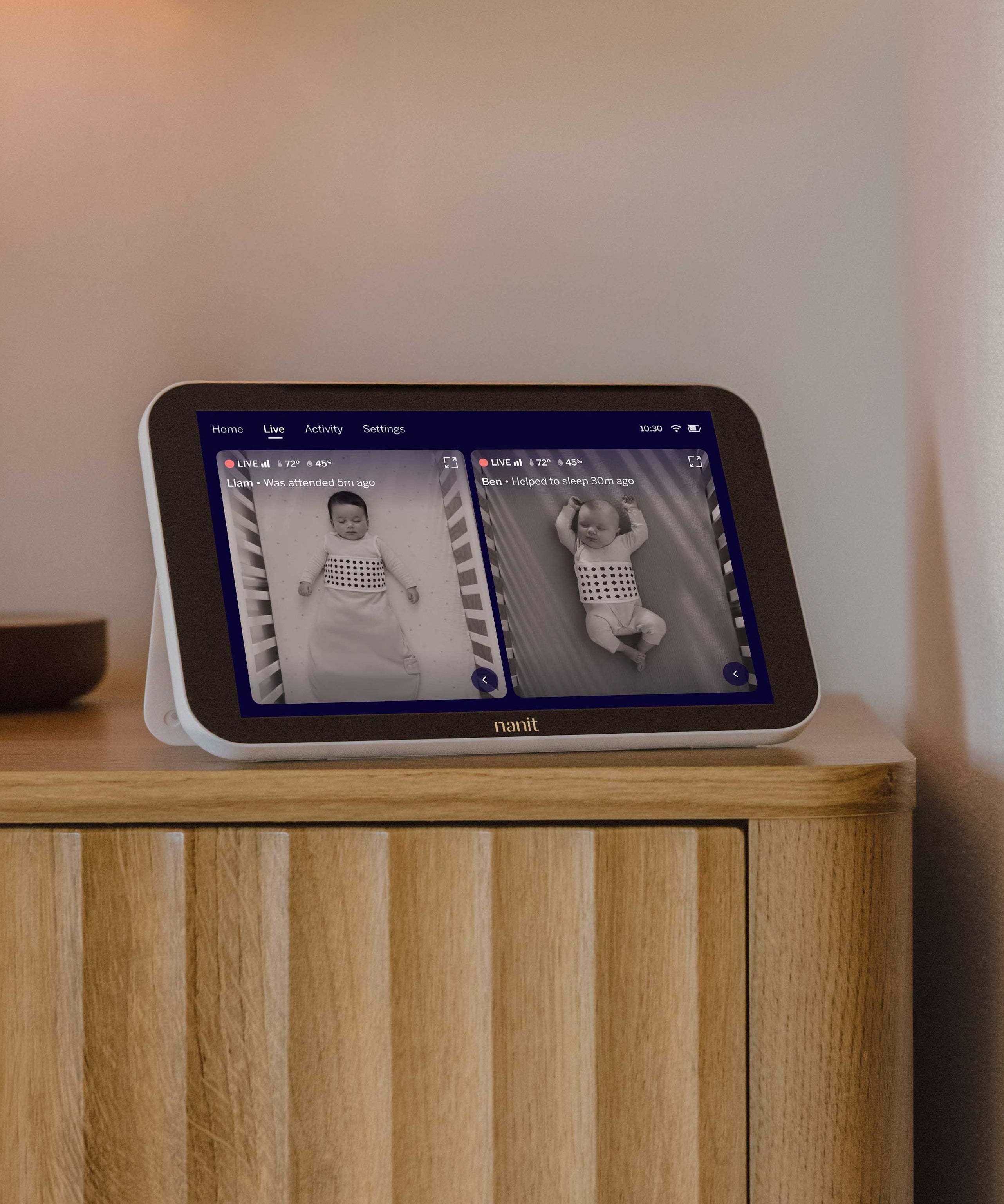 Sistema de monitor de bebé inteligente Nanit Smart Baby Monitor con Home Display