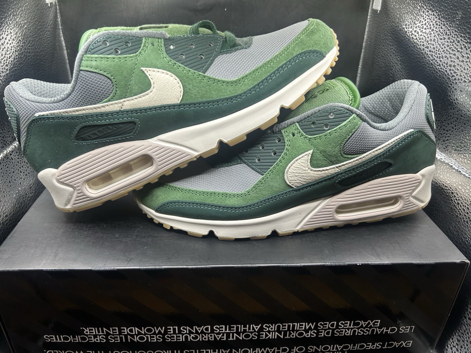 Size 8 5   Nike Air Max 90 Premium Pro Green Grey Comfortable DH4621 300
