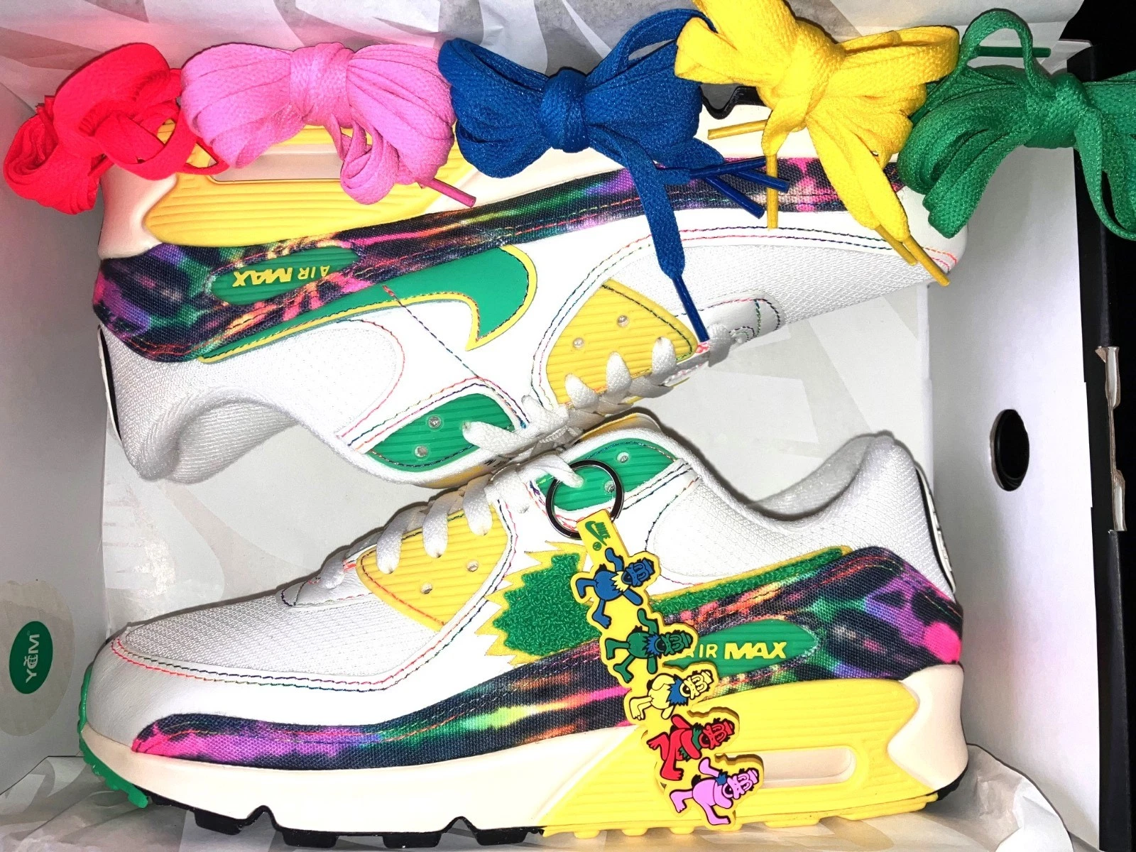 Size 9   Grateful Dead University Of Oregon x Nike Air Max 90 Ducks IN HAND NEW