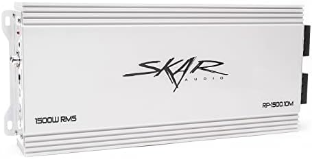 Skar Audio RP-1500.1DM Amplificador de subwoofer marino monobloque clase D de 1,500 vatios