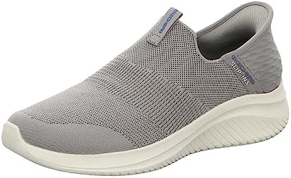 Color: Olive Size: 9.5 Skechers Mens Ultra Flex 3 0 Smooth Step Slip in Sneakers