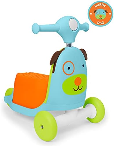 Skip Hop 3 in 1 Baby Activity Push Walker & Ride On Scooter Toy  Dog