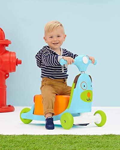 Skip Hop 3 in 1 Baby Activity Push Walker & Ride On Scooter Toy  Dog