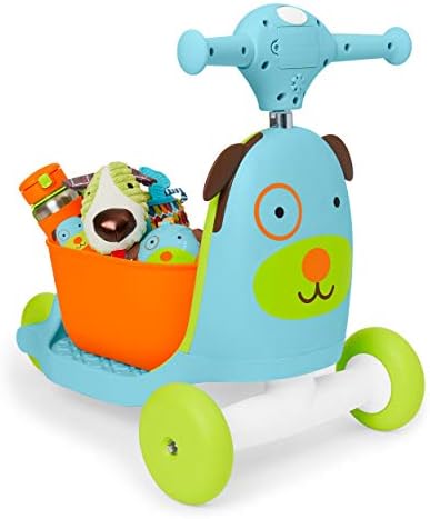 Skip Hop 3 in 1 Baby Activity Push Walker & Ride On Scooter Toy  Dog