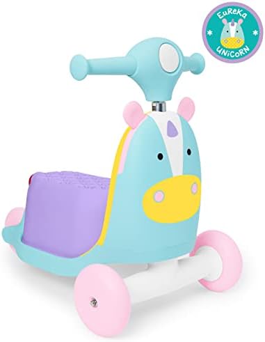 Skip Hop 3 in 1 Baby Activity Push Walker & Ride On Scooter Toy  Dog