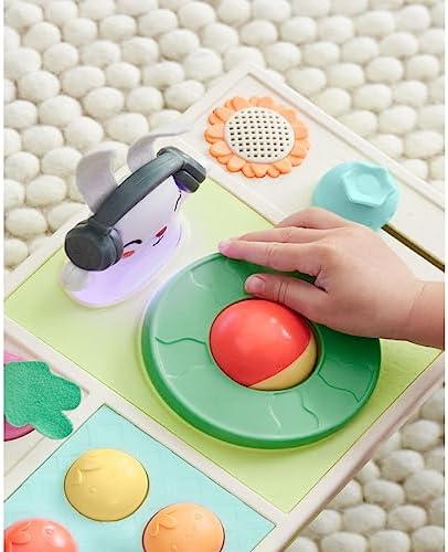 Skip Hop Baby Musical DJ Set Toy with Lights  Songs  Sound Effects  and Soft Textures  Farmstand Let The Beet Drop DJ Set