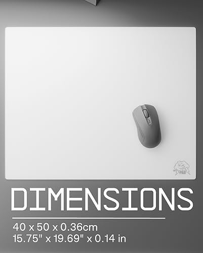 SkyPAD Glas 3 0 XL Gaming Mouse Pad with Cloud Logo   Professional Large Mouse Mat   400 x 500 mm   Black   Special Glass Surface with Improved Precision and Speed