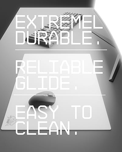 SkyPAD Glas 3 0 XL Gaming Mouse Pad with Cloud Logo   Professional Large Mouse Mat   400 x 500 mm   Black   Special Glass Surface with Improved Precision and Speed