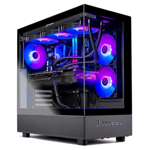 Skytech Azure Gaming PC Desktop  Ryzen 7 9700X 3 8 GHz  5 5GHz Turbo Boost   NVIDIA RTX 4060 8GB GDDR6  1TB SSD  16GB DDR5 RAM 6000  650W Gold PSU  360mm ARGB AIO  Wi Fi  Win 11 Home