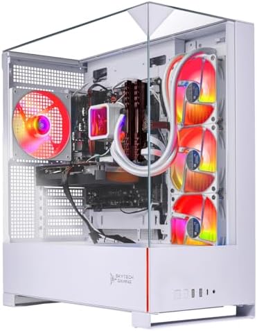 Skytech Gaming Archangel 5 Gaming PC  AMD Ryzen 7 7700X 4 5GHz  NVIDIA RTX 5070 12GB  1TB Gen4 NVMe SSD  32GB DDR5 RAM 6000  750W Gold PSU  360 ARGB AIO  Wi Fi  Win 11  Desktop
