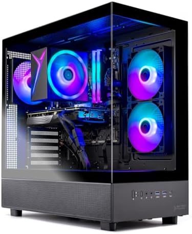 Skytech Gaming Azure 3 Gaming PC  AMD Ryzen 7 5700 3 7GHz  NVIDIA RTX 5060  1TB NVMe SSD  32GB DDR4 RAM 3200  650W Gold PSU  Wi Fi  Win 11  Desktop