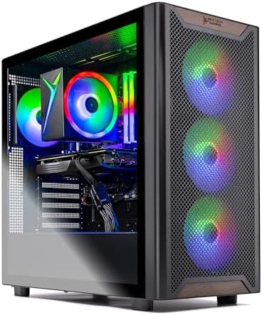 Skytech Gaming Azure 3 Plus Gaming PC  Intel i7 14700F 2 1GHz  NVIDIA RTX 5070 12GB  2TB Gen4 NVMe SSD  16GB DDR5 RAM 6000  850W Gold ATX 3 PSU  360 ARGB AIO  Wi Fi  Win 11  Desktop