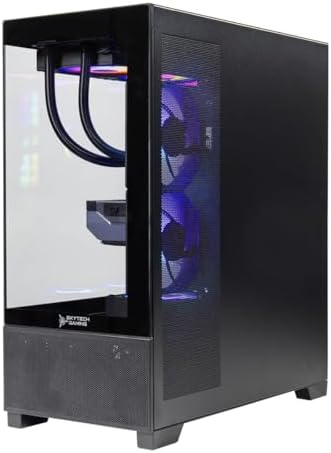 Skytech Gaming Azure 3 Plus PC de juegos, Intel i5 14400F 2.5GHz, NVIDIA RTX 5070 12 GB, SSD NVMe Gen4 de 1 TB, 16 GB DDR5 RAM 6000, PSU ATX 3 de 850W Gold, AIO ARGB de 360, Wi-Fi, Win 11, de