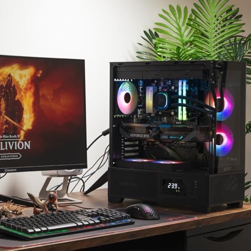 Skytech Gaming Azure 3 Plus PC de juegos, Intel i5 14400F 2.5GHz, NVIDIA RTX 5070 12 GB, SSD NVMe Gen4 de 1 TB, 16 GB DDR5 RAM 6000, PSU ATX 3 de 850W Gold, AIO ARGB de 360, Wi-Fi, Win 11, de