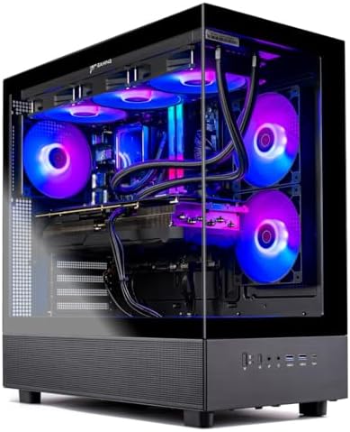 Skytech Gaming Azure 3 Desktop PC  Ryzen 7 7700X 4 5 GHz  5 4GHz   NVIDIA RTX 5070 12GB  1TB Gen4 NVMe SSD  32GB DDR5 RAM 6000 RGB  850W Gold ATX 3 PSU  360mm ARGB AIO  Wi Fi  Win 11