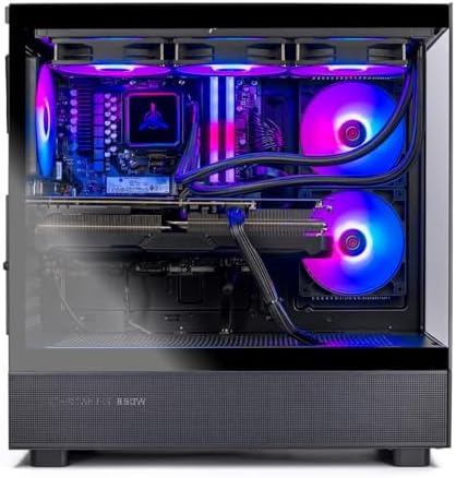 Skytech Gaming Azure 3 Desktop PC  Ryzen 7 7700X 4 5 GHz  5 4GHz   NVIDIA RTX 5070 12GB  1TB Gen4 NVMe SSD  32GB DDR5 RAM 6000 RGB  850W Gold ATX 3 PSU  360mm ARGB AIO  Wi Fi  Win 11