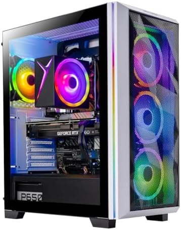 Skytech Gaming Azure 3 PC de sobremesa, Intel i7 14700F 2.1 GHz (5.3 GHz), NVIDIA RTX 5070 12GB, SSD Gen4 NVMe de 1 TB, 32 GB DDR5 RAM 6000 RGB, 850W Gold PSU, ARGB AIO de 14.173 in, Wi-Fi, Win 11
