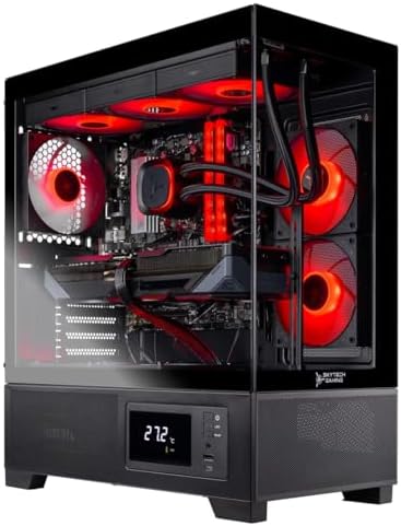Skytech Gaming Azure 3 Plus Gaming PC  Intel i5 14400F 2 5GHz  NVIDIA RTX 5070 12GB  1TB Gen4 NVMe SSD  16GB DDR5 RAM 6000  850W Gold ATX 3 PSU  360 ARGB AIO  Wi Fi  Win 11  Desktop