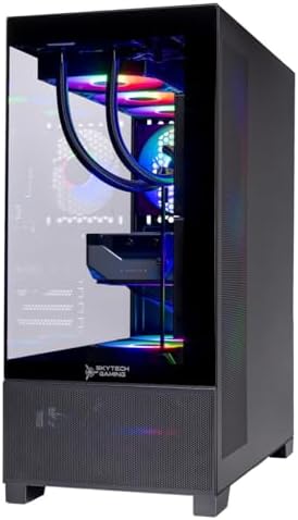 Skytech Gaming Azure 3 Plus Gaming PC  Intel i5 14400F 2 5GHz  NVIDIA RTX 5070 12GB  1TB Gen4 NVMe SSD  16GB DDR5 RAM 6000  850W Gold ATX 3 PSU  360 ARGB AIO  Wi Fi  Win 11  Desktop