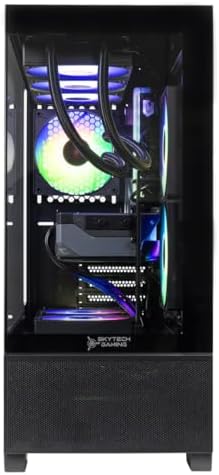 Skytech Gaming Azure 3 Plus Gaming PC  Intel i5 14400F 2 5GHz  NVIDIA RTX 5070 12GB  1TB Gen4 NVMe SSD  16GB DDR5 RAM 6000  850W Gold ATX 3 PSU  360 ARGB AIO  Wi Fi  Win 11  Desktop