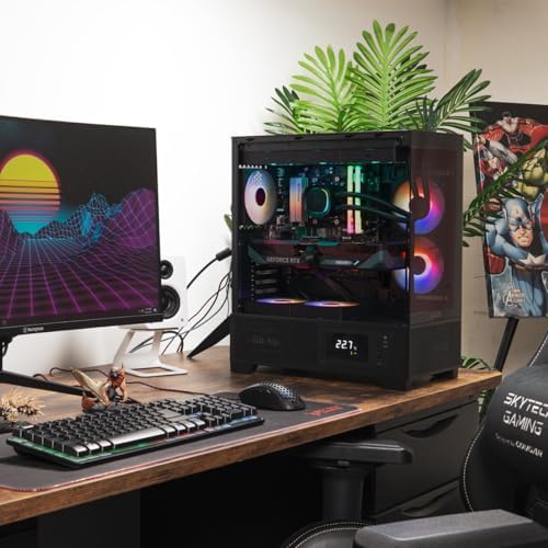 Skytech Gaming Azure 3 Plus Gaming PC  Intel i5 14400F 2 5GHz  NVIDIA RTX 5070 12GB  1TB Gen4 NVMe SSD  16GB DDR5 RAM 6000  850W Gold ATX 3 PSU  360 ARGB AIO  Wi Fi  Win 11  Desktop