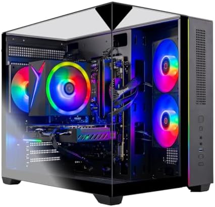 Skytech Gaming Crystal Gaming PC  AMD Ryzen 5 5500 3 6GHz  NVIDIA RTX 5060  1TB NVMe SSD  16GB DDR4 RAM 3200  650W Gold PSU  Wi Fi  Win 11  Gaming Desktop
