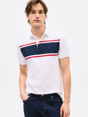 Talla XXXL- Slim Fit Block Stripe Polo