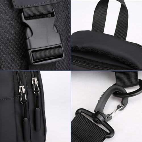 Sling Bag for Men Women  Shoulder Backpack Chest Bags Hiking Daypacks  Black 