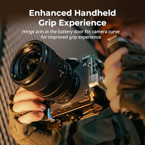 SmallRig Cage for Sony FX30 FX3 FX3A with Cable Clamp for HDMI  Classic Bright Black Surface  Included Cold Shoe and NATO Rail  Modular Design Compatible with Original XLR Handle