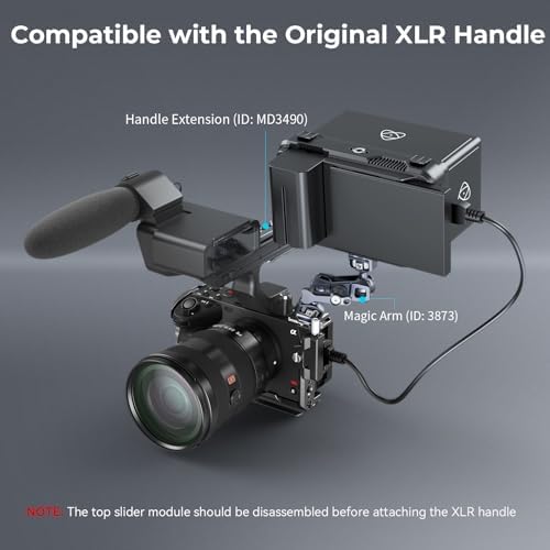 SmallRig Cage for Sony FX30 FX3 FX3A with Cable Clamp for HDMI  Classic Bright Black Surface  Included Cold Shoe and NATO Rail  Modular Design Compatible with Original XLR Handle