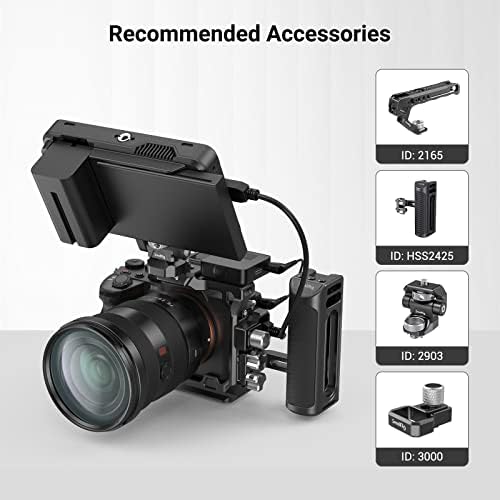 SmallRig Camera Half Cage for Sony Alpha 7 V/Alpha 7R V/Alpha 7 IV/Alpha 7S III/Alpha 1 / Alpha 7R IV   3639