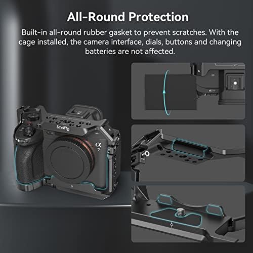 SmallRig Full Camera Cage for Sony Alpha 7 V/Alpha 7R V/Alpha 7 IV/Alpha 7S III/Alpha 7R IV/Alpha 1 3667B