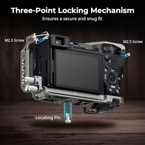 SmallRig Hawklock Quick Release Cage Kit for Sony Alpha 6700  with Multiple Mounting Interfaces and Built in Quick Release Plate for Arca Swiss Plate and NATO Rail  with Cable Clamp for HDMI   5060
