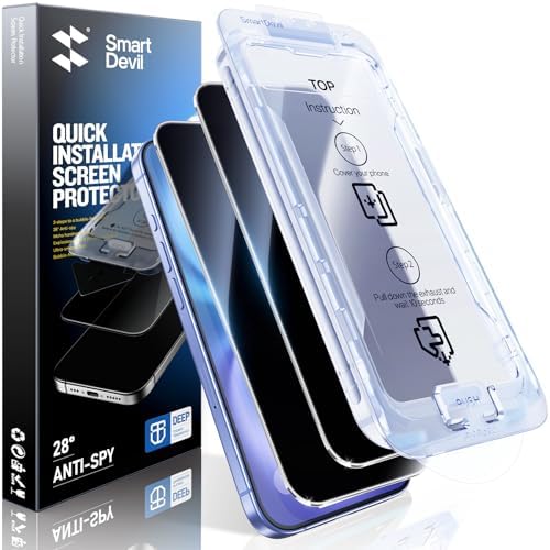 SmartDevil Paquete de 3 protectores de pantalla para Google Pixel 10 Pro/10, vidrio templado transparente HD, resistente a los arañazos y a los impactos, compatible con sensor de huellas dactilares