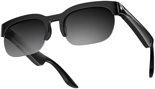 Smart Glasses with AI Translator  V6 0 Bluetooth Glasses with 150  Translation  Smart Sunglasses for Men & Woman  120H Long Standby Music Glasses  UV Protection  Hands Free Calls IPX5 Waterproof