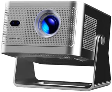 Magcubic HY350Max - Proyector inteligente con soporte 4K 8K, mini proyector con Wifi6 y Bluetooth5.4, 600 ANSI, enfoque automático y prevención de obstáculos 1080P Proyector de película portátil para el hogar al aire libre, Magcubic HY350Max