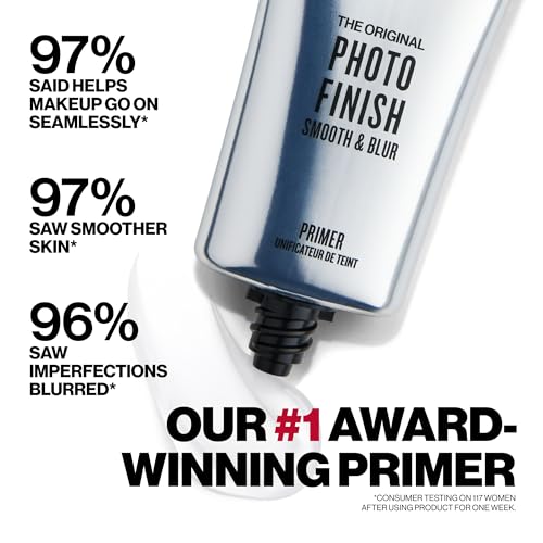 Smashbox Photo Finish Primers   Face Primers for Makeup  Smooths Skin & Extends Makeup Wear   Hydrating  Pore Minimizing & Mattifying Formulas