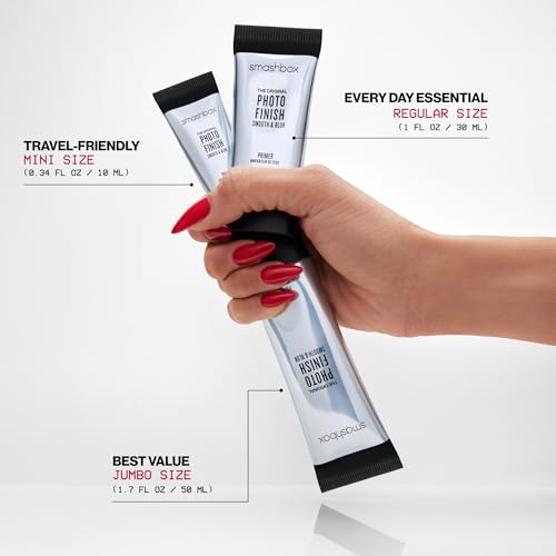 Smashbox Photo Finish Primers   Face Primers for Makeup  Smooths Skin & Extends Makeup Wear   Hydrating  Pore Minimizing & Mattifying Formulas