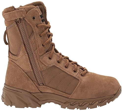 talla 10.5 - Smith & Wesson Calzado para hombre Breach 2.0 8" con cremallera lateral militar y bota táctica