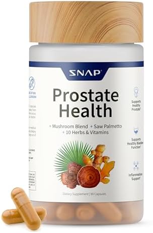 Snap Supplements Prostate Health & Nitric Oxide Supplement Bundle for Men  90   60 Vegetarian Capsules  1 Month Supply 