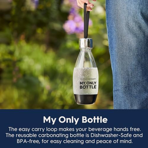 SodaStream   ART Sparkling Water Maker   STARTER KIT   CQC CO2 system   Includes 1x CO2 Cylinder  1x32 & 1x16 Fl Oz Dishwasher Safe Bottles   Combine with Pepsi Flavors   White