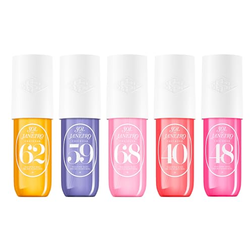 Sol de Janeiro Hair & Body Perfume Mist Bundle   Includes 5 90ml Cheirosa Fragrances   Cheirosa 62  59  68  40  48