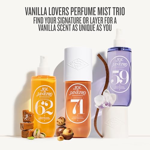 Sol de Janeiro Vanilla Lovers Perfume Mist Bundle   Cheirosa 62  71  and 59 3 fl oz l  Pack of 3 