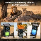Solar Trail Camera WiFi 4K Wildlife 60MP Hunting Game Starlight Vision Dual Lens