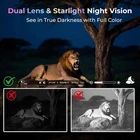 Solar Trail Camera WiFi 4K Wildlife 60MP Hunting Game Starlight Vision Dual Lens